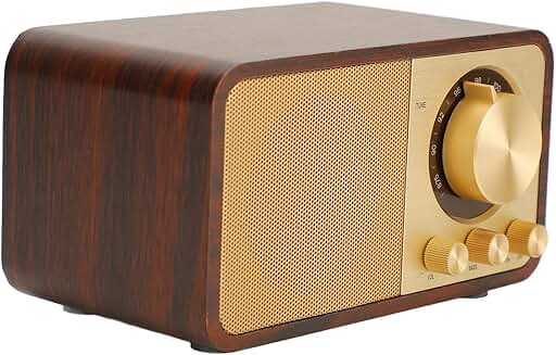 Vintage Wooden Bluetooth Speaker for Travel and Home