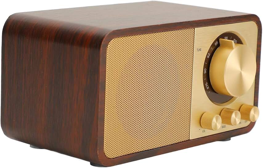 Vintage Wooden Bluetooth Speaker for Travel and Home