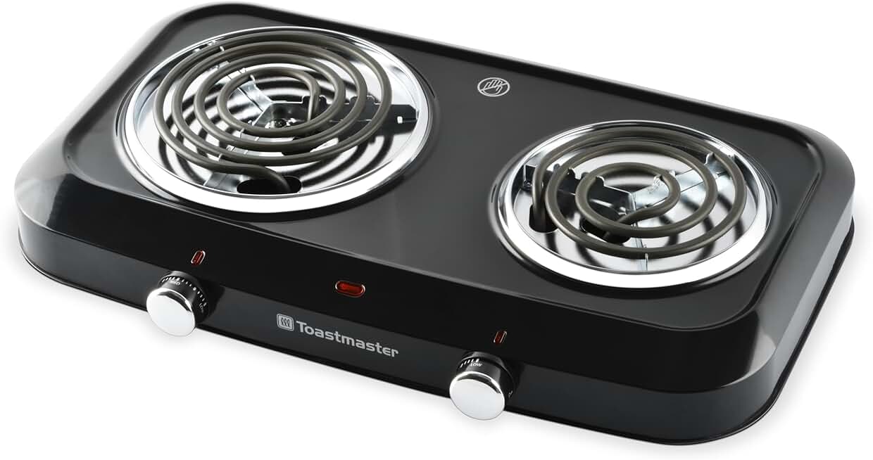 Double Coil Burner with Variable Heat Control