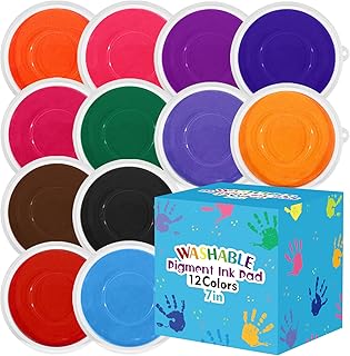 Large 7-Inch Washable Ink Pad for Kids and Crafts