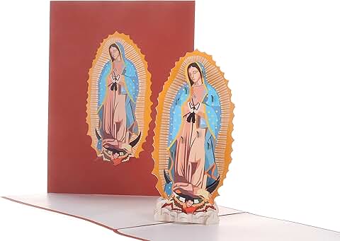 Lady Virgen de Guadalupe 3D Pop Up Greeting Card