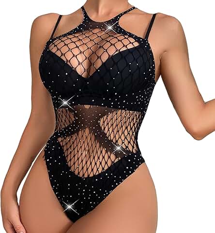 Naughty Fishnet Lingerie Set for Women