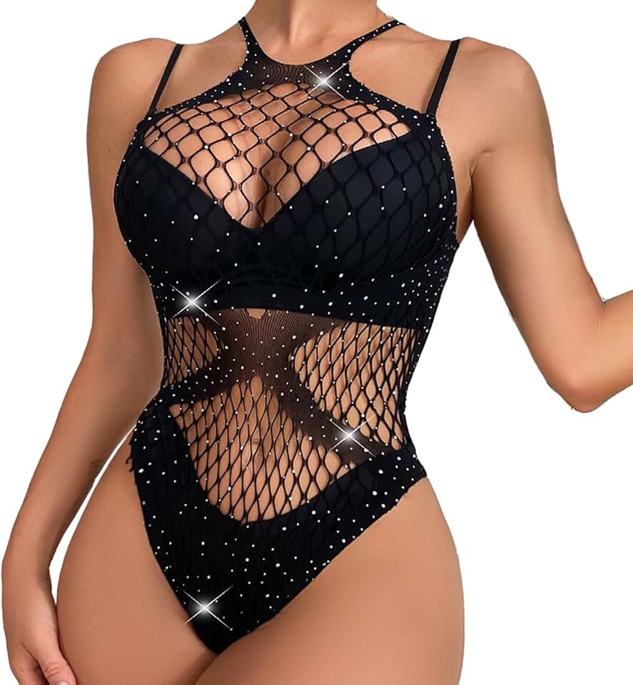 Naughty Fishnet Lingerie Set for Women