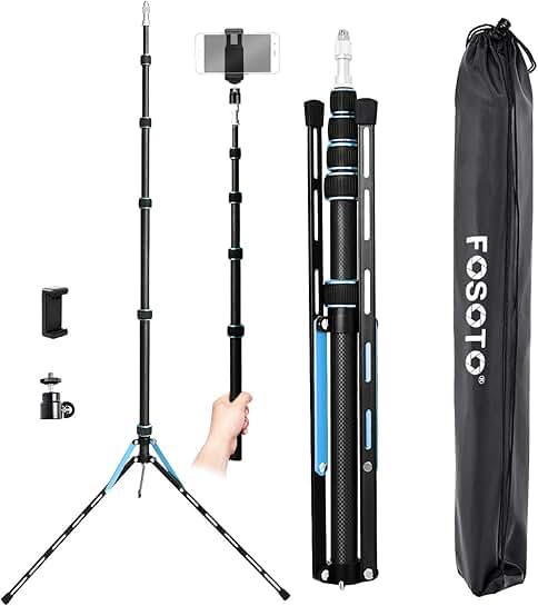87-inch lightweight carbon fiber photography tripod