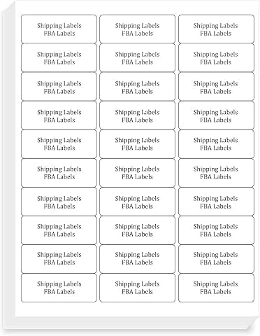1" x 2-5/8" Shipping Address Labels, 900 Sheets