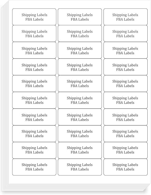 1" x 2-5/8" Shipping Address Labels, 900 Sheets