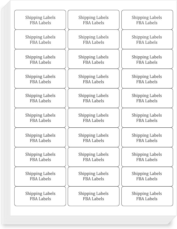 1" x 2-5/8" Shipping Address Labels, 900 Sheets