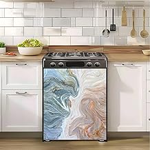 Abstract Acrylic Painted Waves Magnet Sticker for Refrigerator