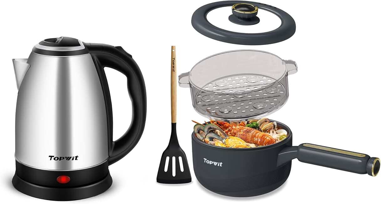 Electric Kettle and Cooker with Steamer