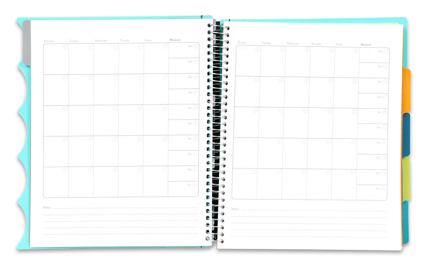 Durable 5-Subject Spiral Notebook with Dividers