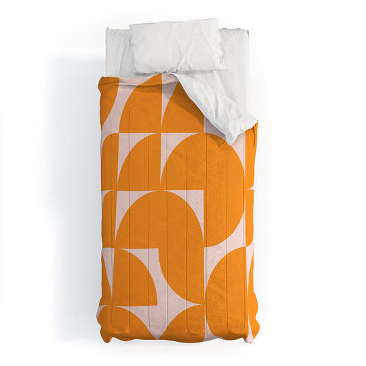 2021 Cotton Comforter, Twin XL, June Journal Mid Century Mod Geometrics