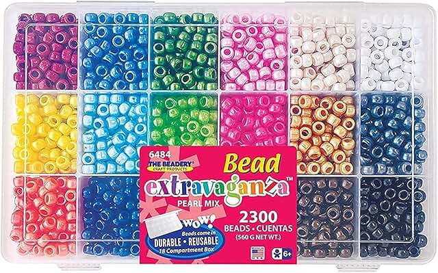Pearl Mix Bead Box with 2300 Beads