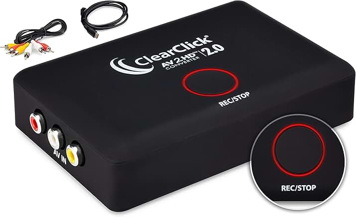 AV to HDMI Converter and Recorder for Video Devices