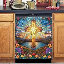 Stained Glass Magnetic Cover for Refrigerator Door