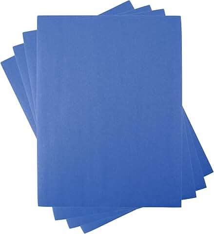Blue construction paper, 9 x 12 inches, 500 sheets