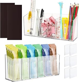 2 Pack Water Packet Organizer with Dividers and Mounting Options