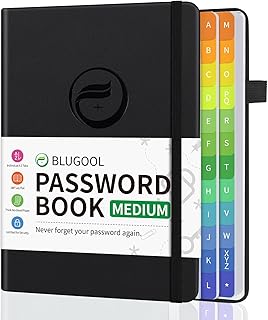 Password Organizer Book with Alphabetical Tabs