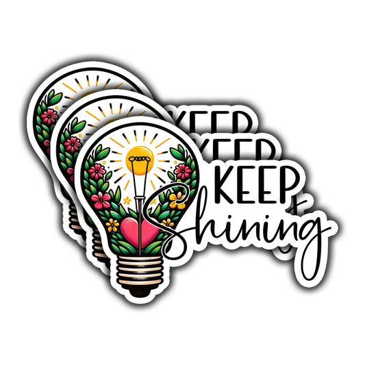 Set of 3 Motivational Stickers for Tumbler and More