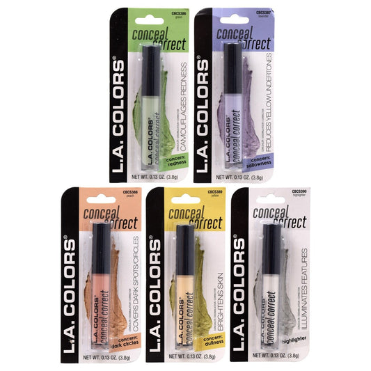 L.A. Colors Conceal Correct Makeup, 0.13 oz. (Pack of 36)