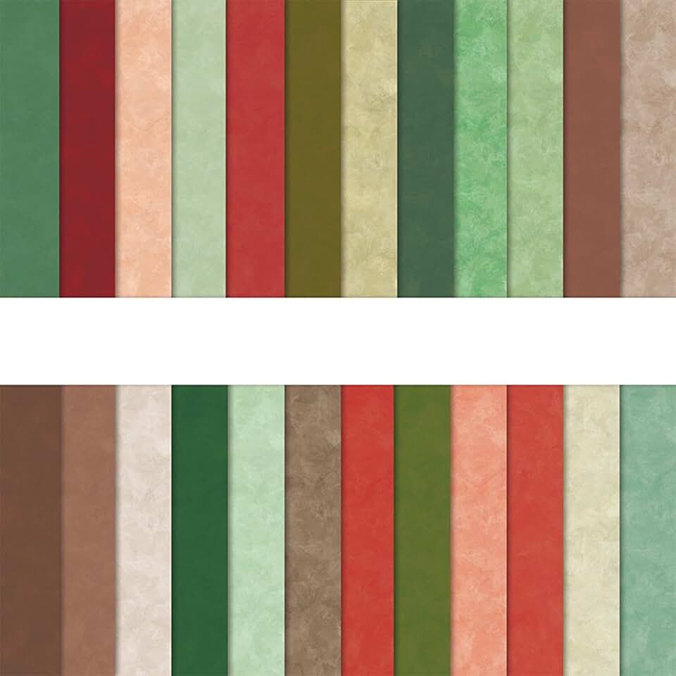 Winter Patterned Scrapbook Paper, 24 Sheets, 12x12 Inches