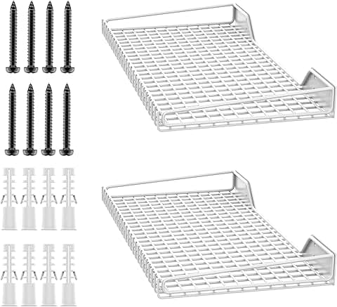 Two Wall Mounted Storage Shelves, 23.5" x 12"