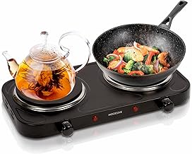 Double Cast Iron Electric Hot Plate with Adjustable Temperature