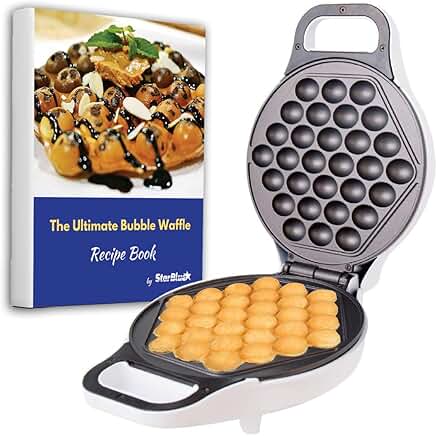 Egg Waffle Maker with Bonus Recipe Ebook