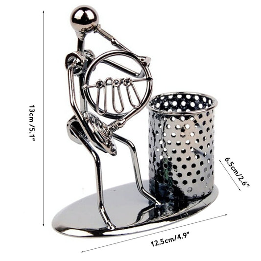 Winterworm Pen Holder with Music Figure Design