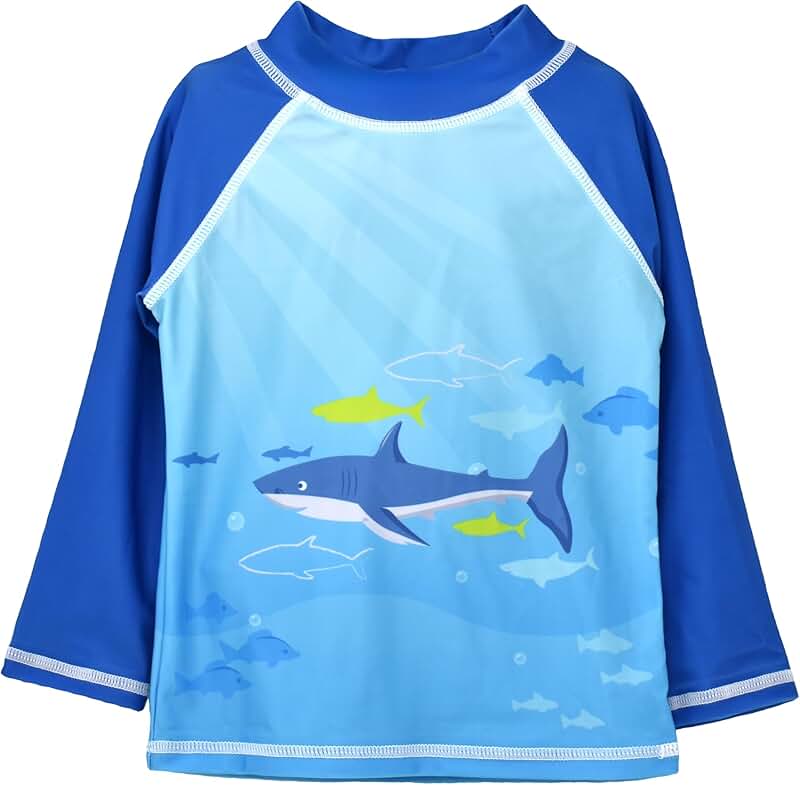 Boys' UPF 50+ Graphic Swim Top