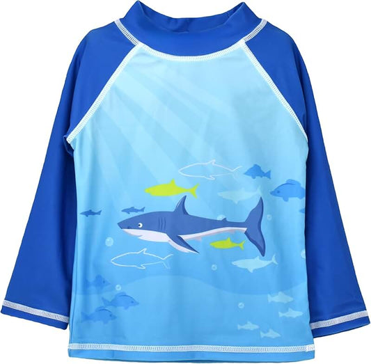 Boys' UPF 50+ Graphic Swim Top