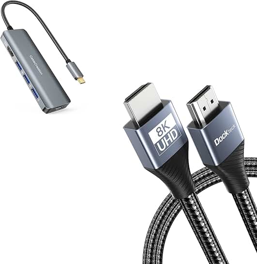 USB-C Hub and 8K HDMI Cable Bundle