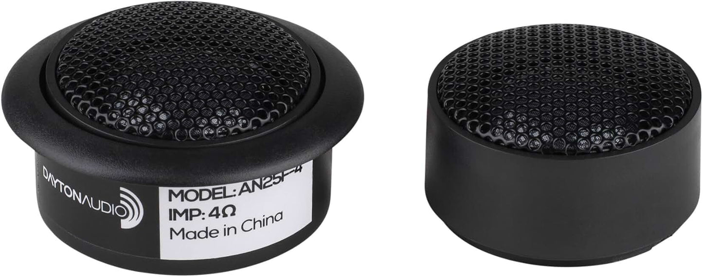Pair of 1-inch soft dome neodymium car tweeters