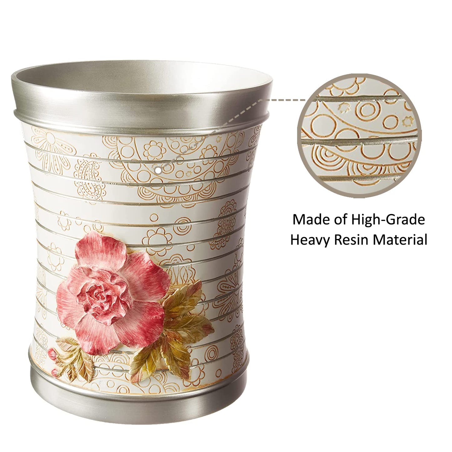 Madeline, Waste Basket, Beige