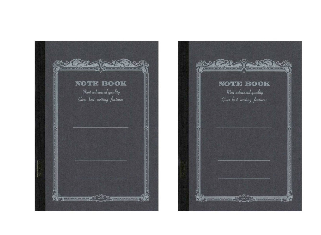 Two Steel Grey Notebook CDs, 7x10 inches