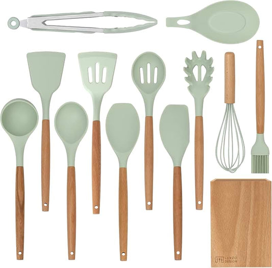 8-Piece Wooden Kitchen Utensil Set