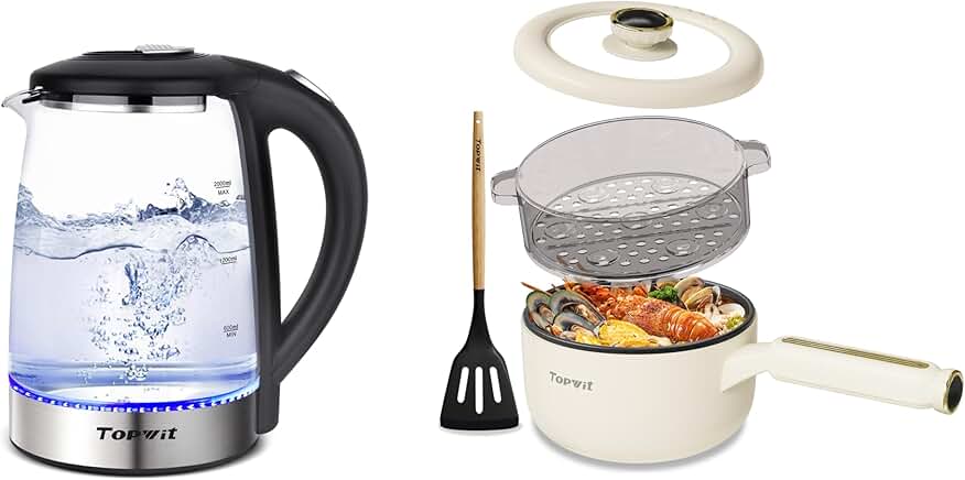 Electric Kettle and Cooker with Steamer