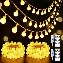 Two-Pack USB Globe String Lights, 32.8 Feet, Indoor Decor