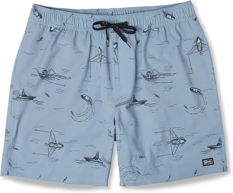 Elastic Waist Shorts, 18 Inches