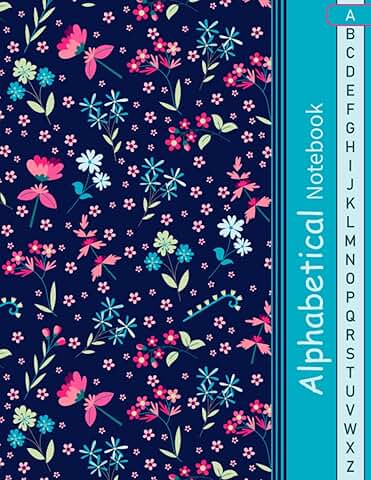 A-Z Alphabetical Notebook with 105 Pages