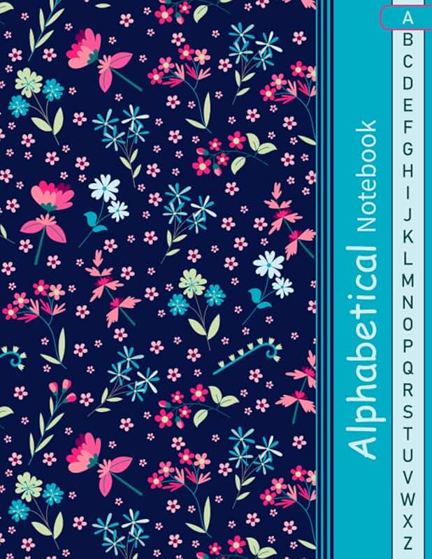 A-Z Alphabetical Notebook with 105 Pages