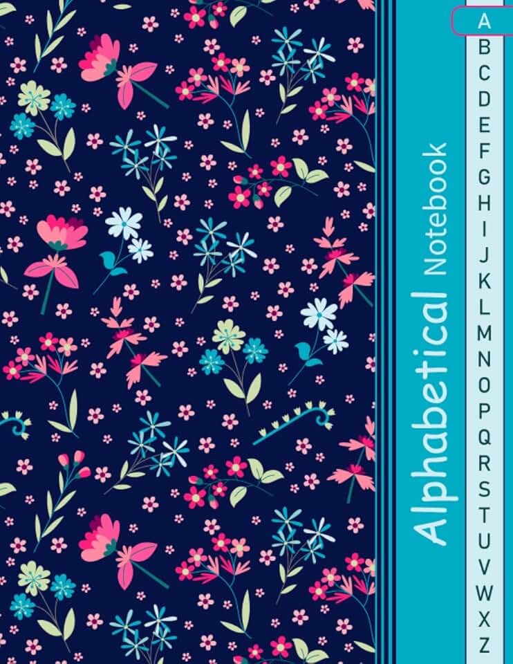 A-Z Alphabetical Notebook with 105 Pages