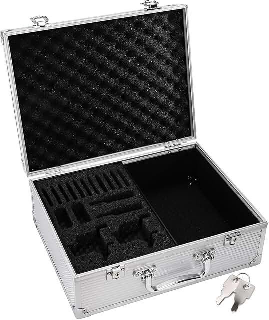 Tattoo Equipment Storage Case with Lock and Sponge
