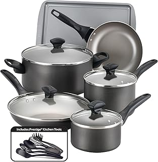 15-Piece Dishwasher Safe Nonstick Cookware Set