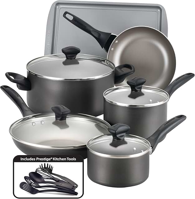 15-Piece Dishwasher Safe Nonstick Cookware Set