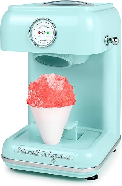 Retro Snow Cone Shaved Ice Machine with Cup
