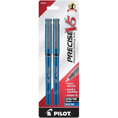 2 Blue Ink Fine Point Liquid Ink Pens