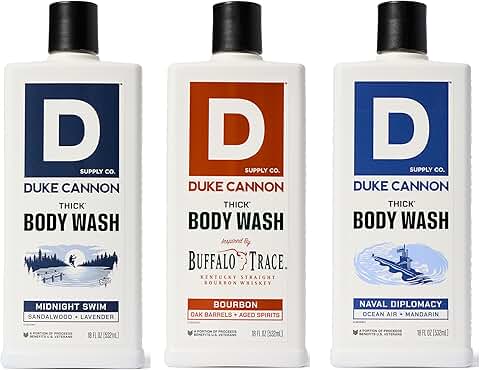 Thick High-Viscosity Body Wash for Men, 3 Pack