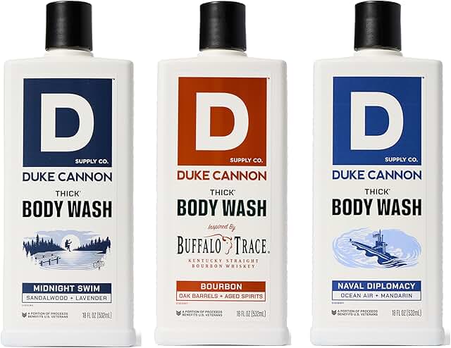 Thick High-Viscosity Body Wash for Men, 3 Pack
