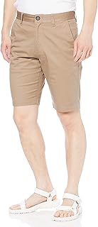 Men's 21-inch Khaki Chino Shorts, Size 36