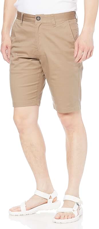 Men's 21-inch Khaki Chino Shorts, Size 36